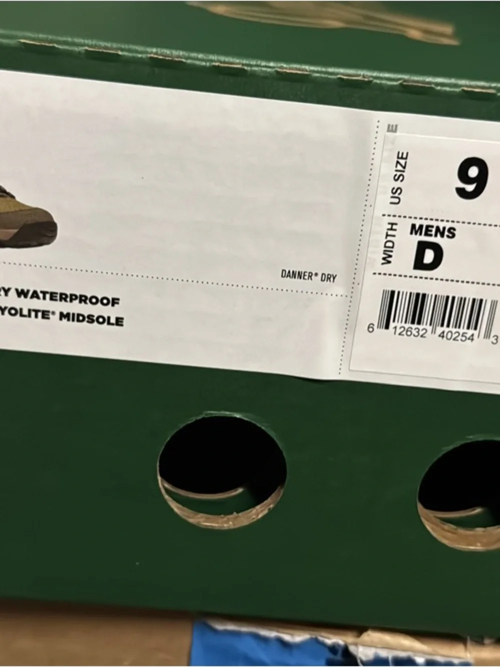 Danner Olive Green & Black Waterproof Hiking Boot